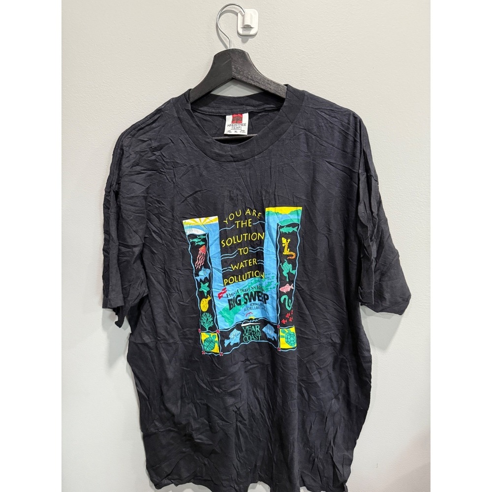 Vintage Environmental Awareness T Shirt‎ Big Sweep XL USA Made